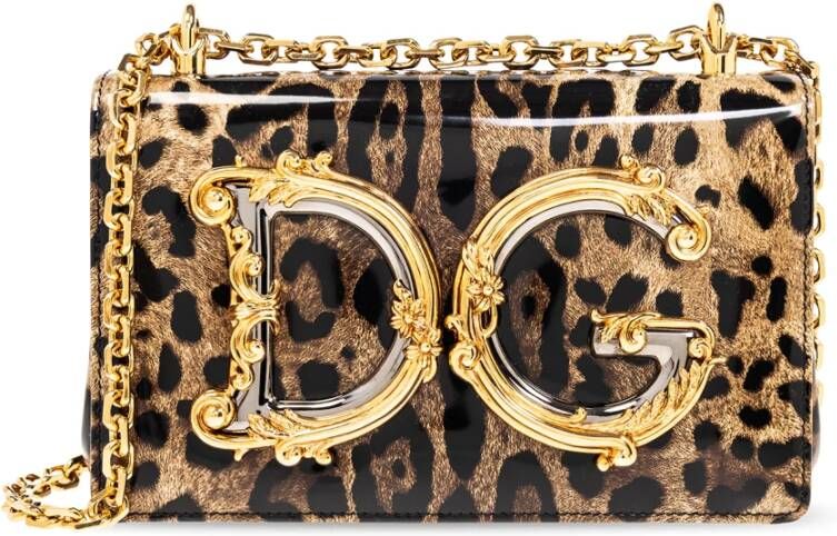 Dolce & Gabbana Schoudertas DG Girls Brown Dames