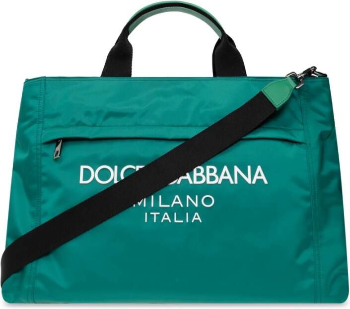 Dolce & Gabbana Schoudertas met logo Groen Dames