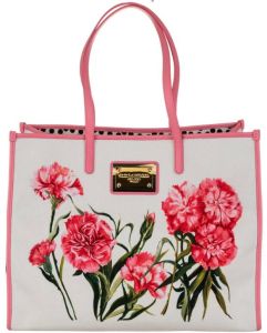 Dolce&Gabbana Shoppers Canvas Shopping Tote in multi