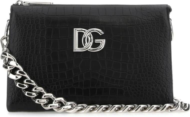 Dolce & Gabbana Stijlvolle Schoudertas Black Dames