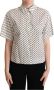 Dolce & Gabbana Stijlvol gestippeld katoenen poloshirt White Dames - Thumbnail 1
