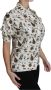 Dolce & Gabbana Luxe Zijden Muziekinstrument Print Polo Top Multicolor Dames - Thumbnail 1