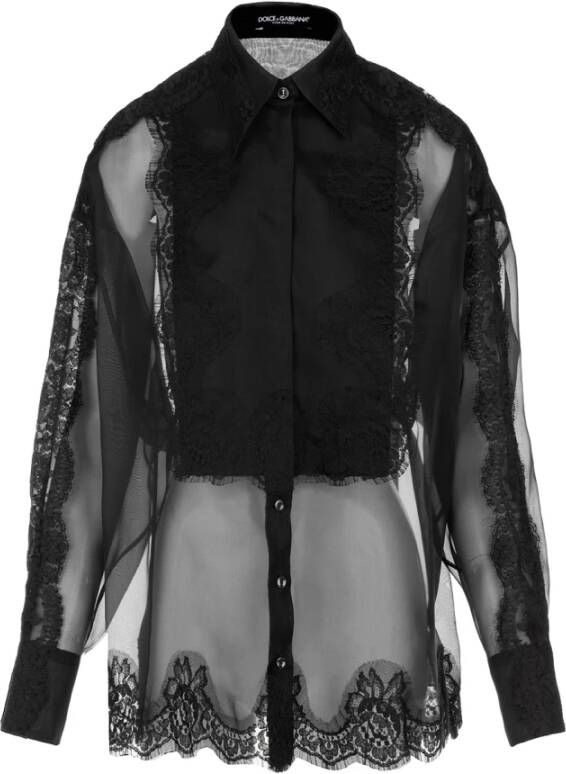 Dolce & Gabbana Modieuze Blouse voor Vrouwen Black Dames