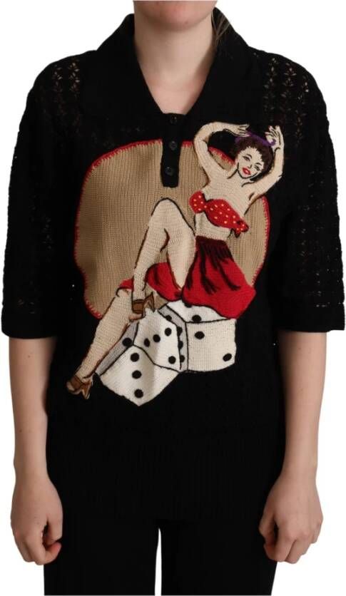 Dolce & Gabbana Shirts met korte mouwen Zwart Dames