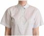 Dolce & Gabbana Polka Dots Collar Blouse Shirt Wit Dames - Thumbnail 3