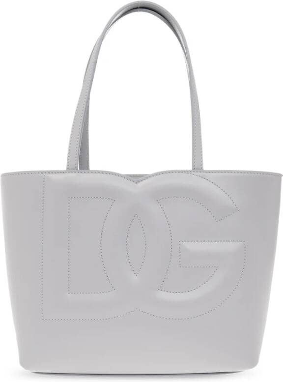 Dolce&Gabbana Totes Small Logo Shopper in grijs