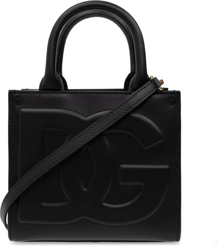 Dolce & Gabbana Luxe Leren Handtas Veelzijdig en Tijdloos Black Dames