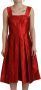 Dolce & Gabbana Satijnen Zijden Jurk Elegant en veelzijdig Red Dames - Thumbnail 5