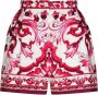 Dolce & Gabbana Hoge Taille Fuchsia Shorts Pink Dames - Thumbnail 1