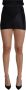 Dolce & Gabbana Zwarte Korte Kanten Stretchrok Black Dames - Thumbnail 1