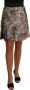 Dolce & Gabbana Bloemen Jacquard A-Lijn Rok Multicolor Dames - Thumbnail 1
