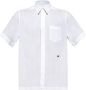 Dolce & Gabbana Witte Linnen Knopen Shirt met Zijsplitten White Heren - Thumbnail 1