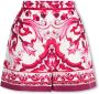 Dolce & Gabbana Hoge Taille Fuchsia Shorts Pink Dames - Thumbnail 1