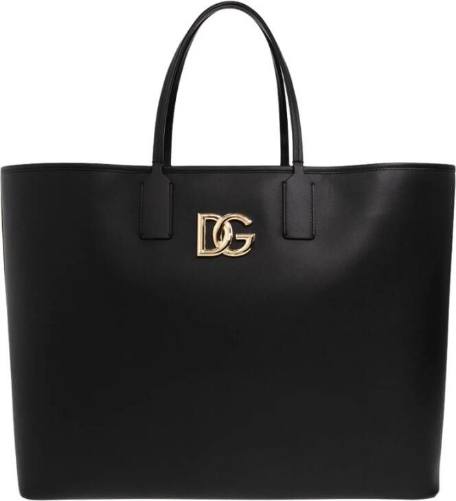 Dolce&Gabbana Shoppers Fefe Large Shopping Bag in zwart