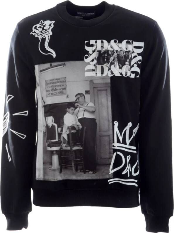 Dolce & Gabbana Sicilia Sweatshirt voor Heren Zwart Heren