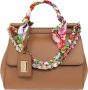 Dolce&Gabbana Crossbody bags Mini Bag Sicily Vitello Stampa Dauphine in bruin - Thumbnail 2