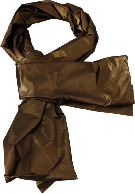Dolce & Gabbana Metallic Bronzen Dames Sjaal Yellow Dames
