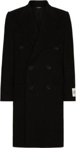 Dolce & Gabbana Single-Breasted Coats Zwart Heren
