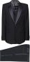 Dolce & Gabbana Blauwe zijden Martini jurk met contrasterende revers Blue Heren - Thumbnail 1