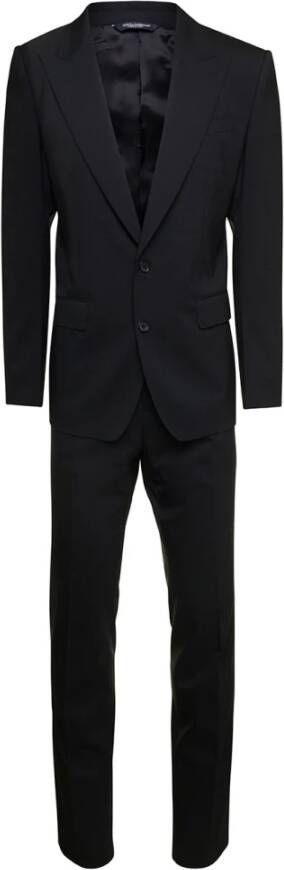 Dolce & Gabbana Single Breasted Suits Zwart Heren