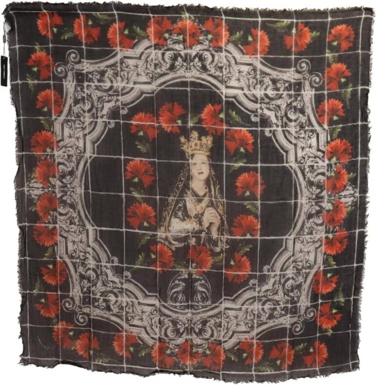 Dolce & Gabbana Zijdeachtige sjaals Zwart Dames