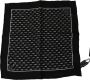Dolce & Gabbana Zwarte Zeepaard Print Zijden Zakdoek Black Heren - Thumbnail 1