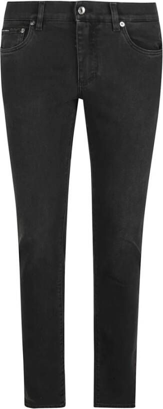 Dolce & Gabbana Grijze Five Pocket Skinny Jeans Gray Heren