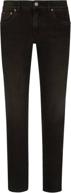 Dolce & Gabbana Essential Slim Fit Jeans Black Heren