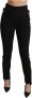 Dolce & Gabbana Zwarte Skinny Stretch Broek met Vossenhoofd Black Dames - Thumbnail 1