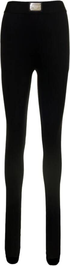 Dolce & Gabbana Stijlvolle zwarte skinny broek Black Dames