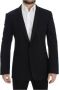 Dolce & Gabbana Prachtige Blauwe Wol Zijde Gouden Slim Fit Blazer Blue Heren - Thumbnail 1