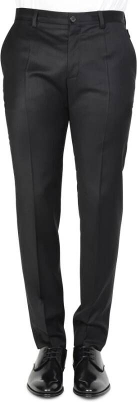 Dolce & Gabbana Slanke stretch chino`s Zwart Heren