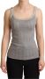 Dolce & Gabbana Grijze Katoenen Modal Canotta Tank Top T-shirt Gray Dames - Thumbnail 1