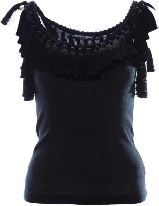 Dolce & Gabbana Sleeveless Tops Zwart Dames