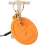 Dolce & Gabbana Oranje Rubber DG Logo Gouden Sleutelhanger Orange - Thumbnail 1