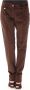 Dolce & Gabbana Bruine Corduroy Casual Logo Broek Brown Dames - Thumbnail 1