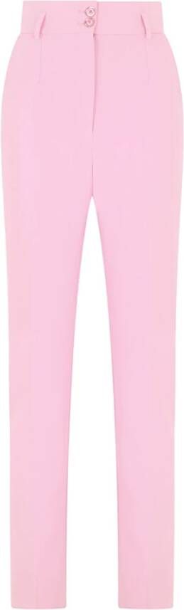 Dolce & Gabbana Slim-fit broek Roze Dames