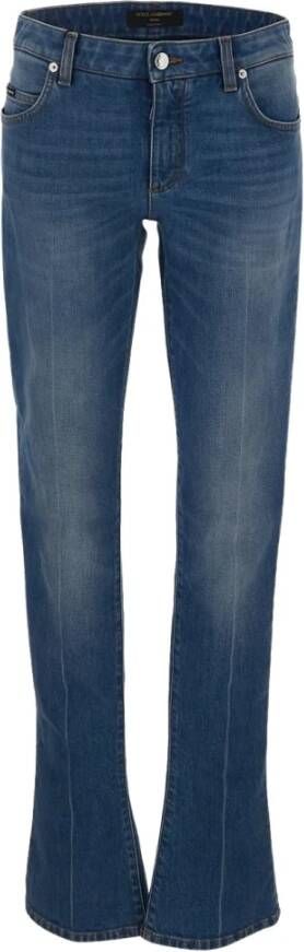 Dolce & Gabbana Slim-fit Jeans Blauw Dames