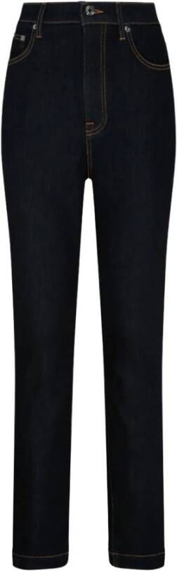 Dolce & Gabbana Zwarte Denim Jeans met Ritssluiting Black Dames