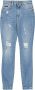 Dolce & Gabbana Audrey Denim Stretch Jeans met Scheuren Blue Dames - Thumbnail 1