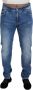 Dolce & Gabbana Blauwe Slim Fit Stretch Denim Jeans Blue Heren - Thumbnail 1