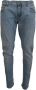 Dolce & Gabbana Blauwe Wassing Slim Fit Katoenen Denim Jeans Blue Heren - Thumbnail 1