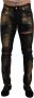 Dolce & Gabbana Zwarte Gouden Stof Katoenen Denim Jeans Black Heren - Thumbnail 1