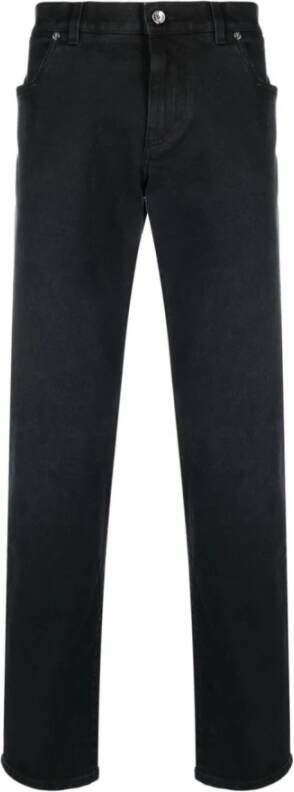 Dolce & Gabbana Zwarte Skinny Jeans met Middelhoge Taille Black Heren