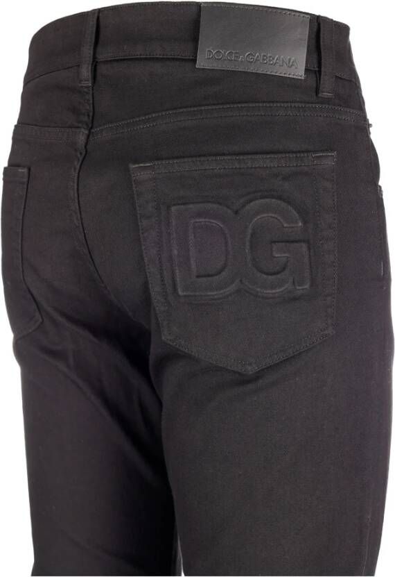 Dolce & Gabbana Regular Fit Jeans Broek Black Heren