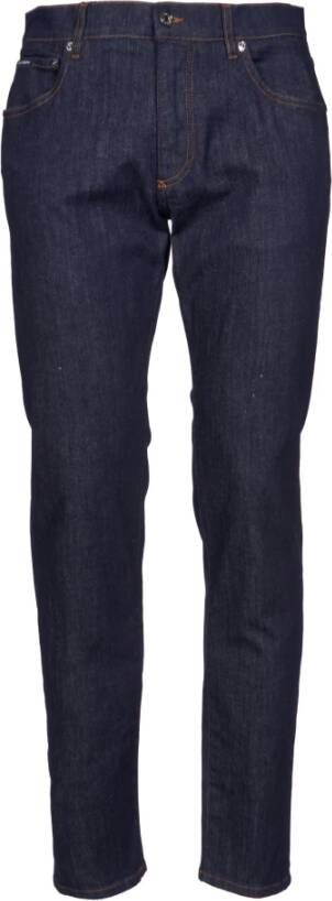 Dolce & Gabbana Slimfit-jeans Blauw Heren