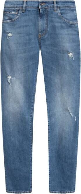 Dolce & Gabbana Blauwe Regular Fit Jeans Blue Heren