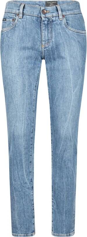 Dolce & Gabbana Slim-Fit Jeans Verbeter je Denim-spel Blue Heren