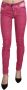 Dolce & Gabbana Roze fluwelen broek met middelhoge taille en smalle pasvorm Pink Dames - Thumbnail 1