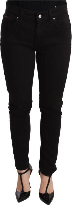 Dolce & Gabbana Zwarte Slim Fit Stretch Jeans Black Dames